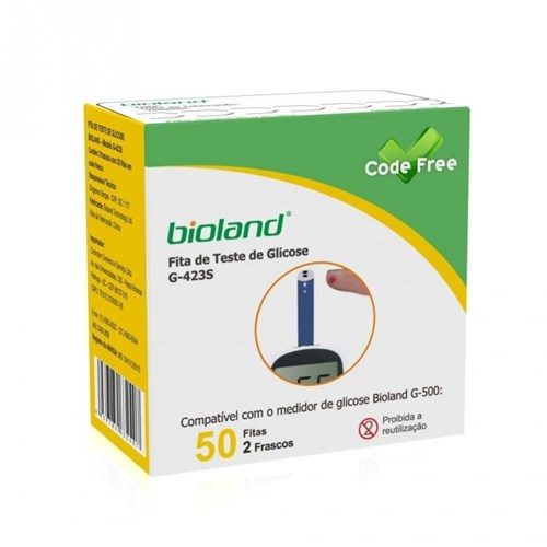 Tiras De Glicemia C/50 Mod G423S - Bioland