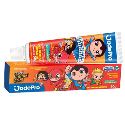 Gel Dent C Fluor Superfriends Bubble 50G Jadefrog