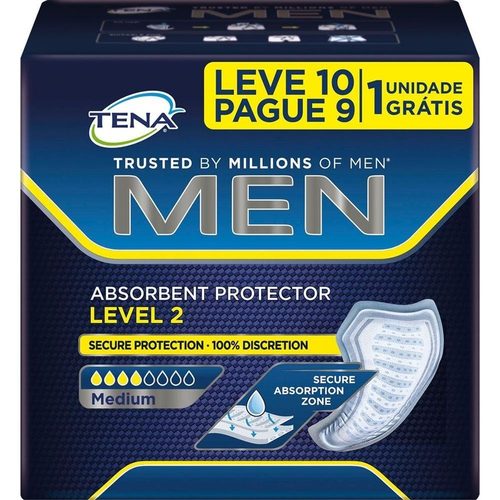 Absorvente Tena Men Leve 10 Pague 9 C/6
