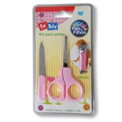 Kit Unhas Rosa For Baby