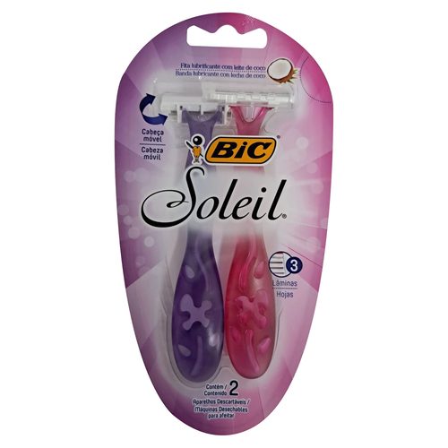 Ap Barb Soleil Bic 2Un Rosa/Roxo