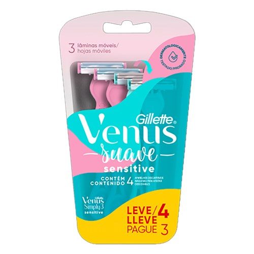 Aparelho Barbear Venus Simply Sensitive L4P3Un