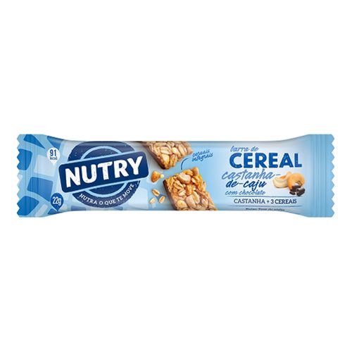Barra Cereais Nutry Castanha+3 Cereais