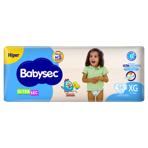 Fralda Babysec Ultra Hiper Xg 60