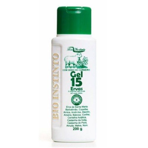 Gel Sebo De Carneiro Com 15 Ervas Fr 200G