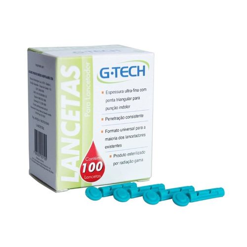 Lanceta G-Tech Para Lancetador G28 C/100 - Accumed