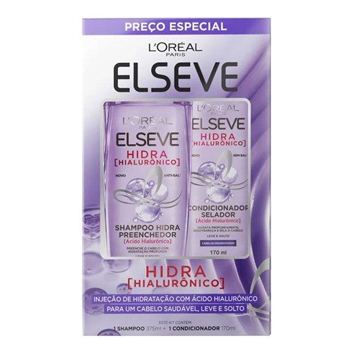 Kit Elseve Hialuro Sh 375Ml + Cd 170Ml