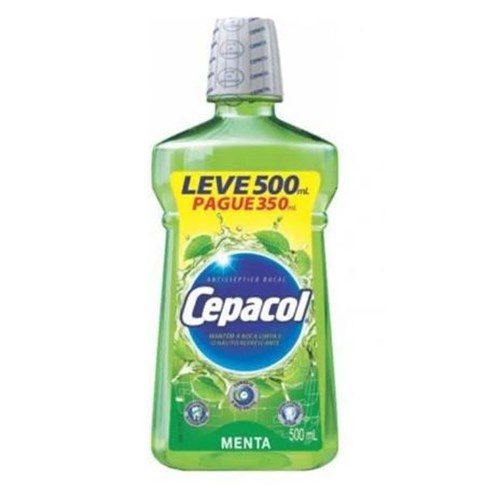 Enxag Bucal Cepacol Menta Intense Lv500Ml Pg350Ml