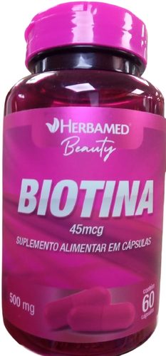Biotina 45Mcg C/ 60Caps