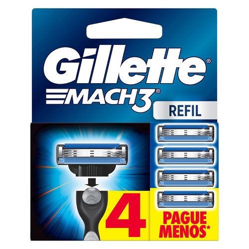 Carga Gillette Mach3 Regular Lv+Pg