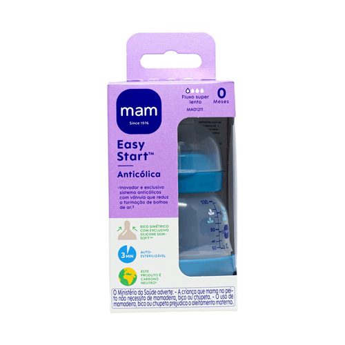 Mamadeira Easy Start 130Ml Azul