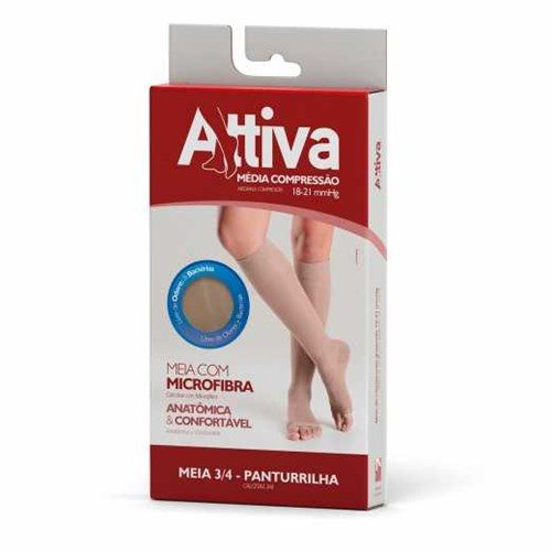 Panturrilha P Ponteira Aberta Feminina Natural