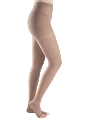 Meia Calca Ponteira Aberta Feminina Natural Tam M