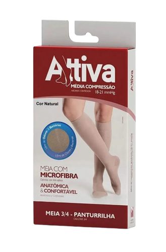 Panturrilha Gg Ponteira Fechada Feminina Natural