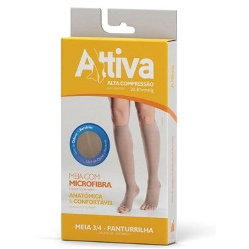 Panturrilha M Ponteira Aberta Feminina Natural Q