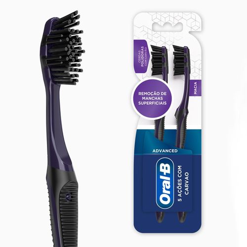 Esc Dent Oralb 5 Adv Carvao Mc 2Un