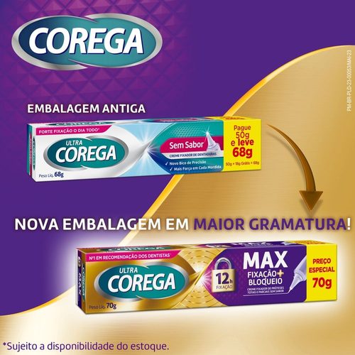 Corega Ultra Tripla Ação Creme 70G