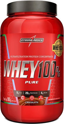 Whey 100% Pote Chocolate 900Gr Integralmedica