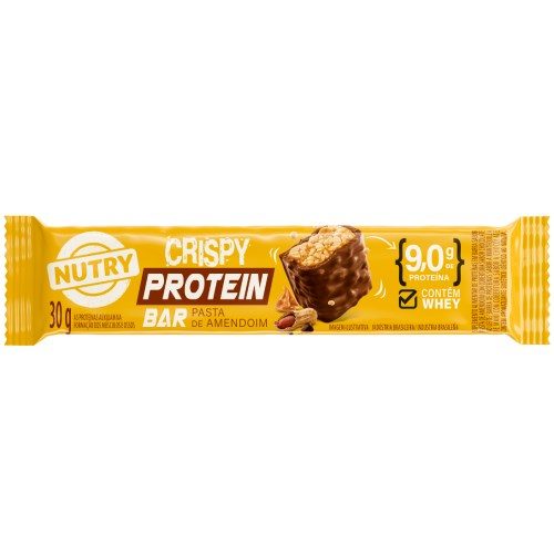Barra Nutry Crispy Protein Pasta De Amendoim