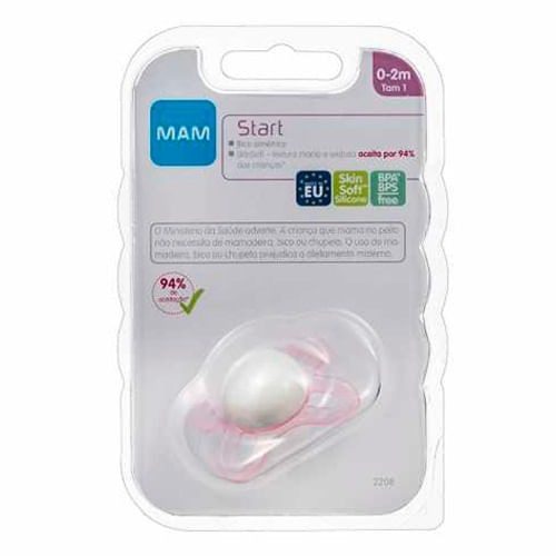 Chupeta Mam Start 0-2 Meses Emb Unit Rosa