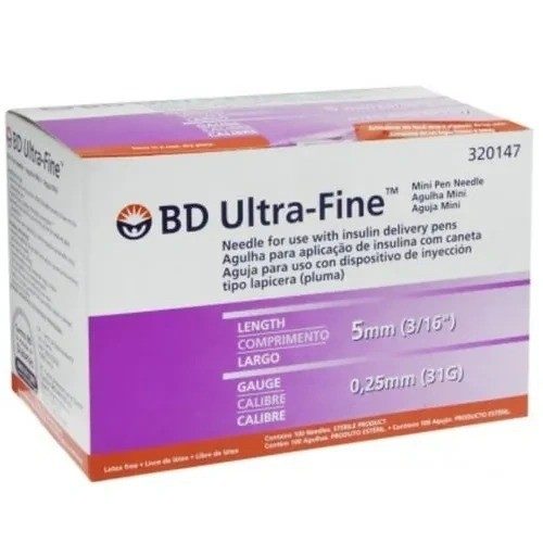 Ag P/ Caneta Ins Ultfin Bd 5Mm C100