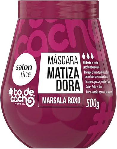 Masc Cap S Line Todecacho Matizadora 500Gr Marsala Roxa