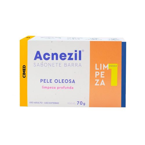Acnezil Sabonete Barra Pele Oleosa 70G