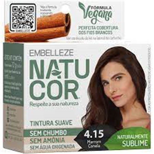 Tint Natucor Ind 4.15 Marrom Canela