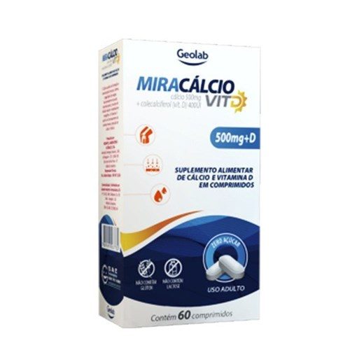 Miracalcio Vit D 500Mg+400Ui C/60 Comp
