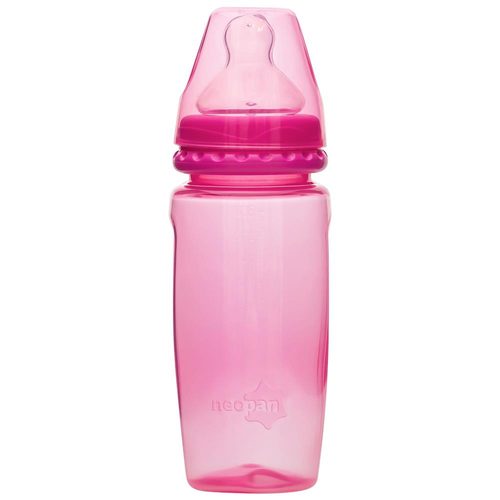 Mamadeira Boca Larga Orto 300Ml Rosa