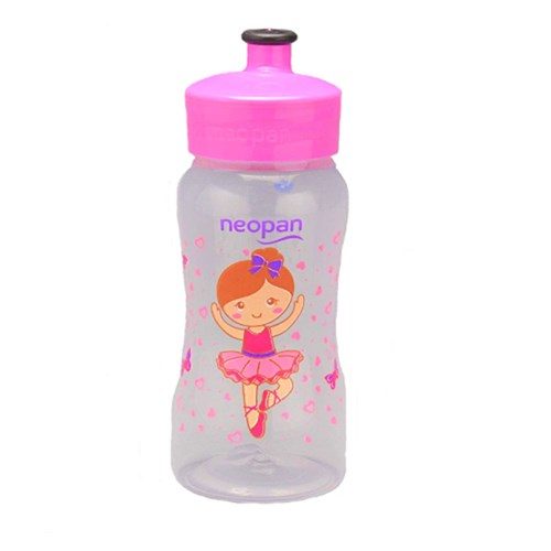 Squeeze Infantil Boca Larga 300Ml Rosa
