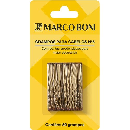 Grampo Marcoboni Bonita Dourado N.7 C/20