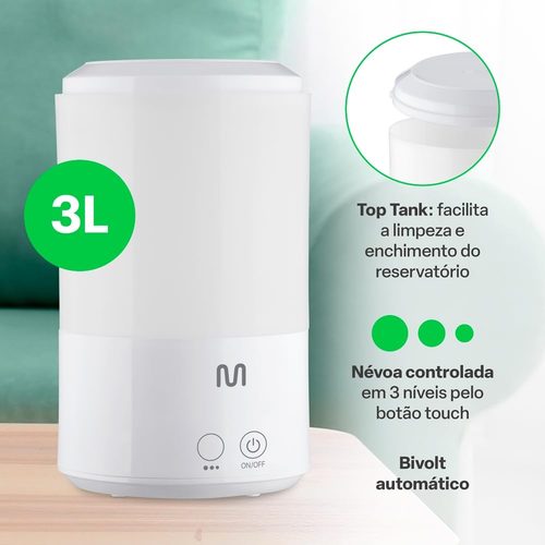 Umidificador De Ar Pure Air 3L - Multilaser