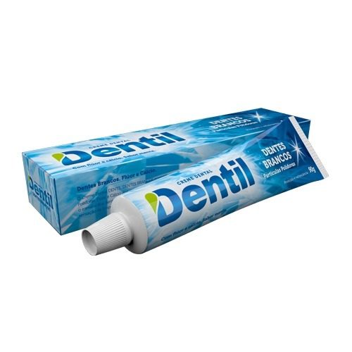 Creme Dental Dentil Dentes Bco Menta C/ Fluor 90Grs Ref21