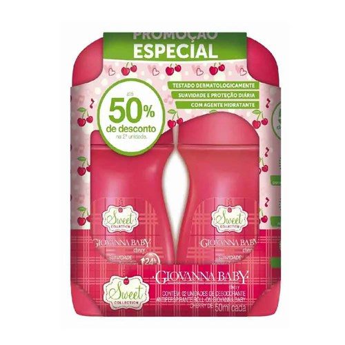 Deo Roll-On G Baby 50Ml Cherry+1 C/50%D