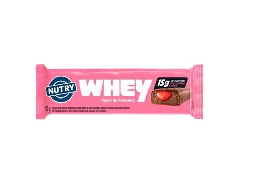 Barra Nutry Whey Trufa De Morango 50G Dp C12 6X1