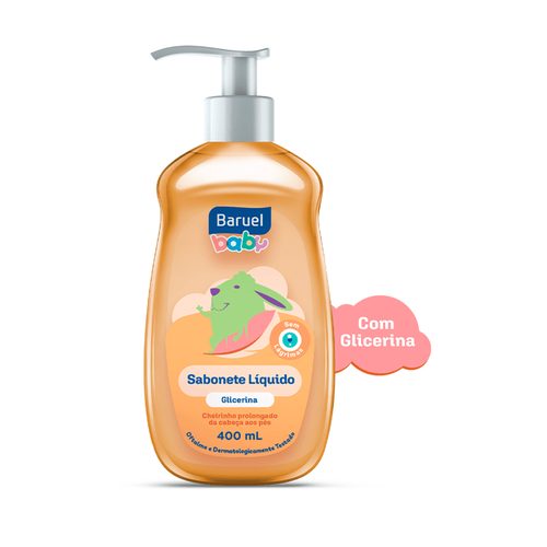 Sabonete Liq Glicerina Baruel Baby 400Ml