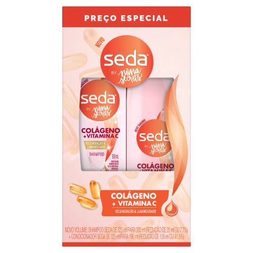 Kit Seda Sh 300Ml+Cond Colage E Vit 190Ml
