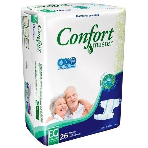 Fralda Geriatrica Conf Master Eg 4X26