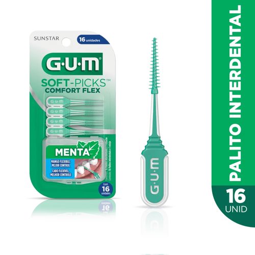 Palito Interd Gum Soft-Picks Comfort Flex Ment C/16