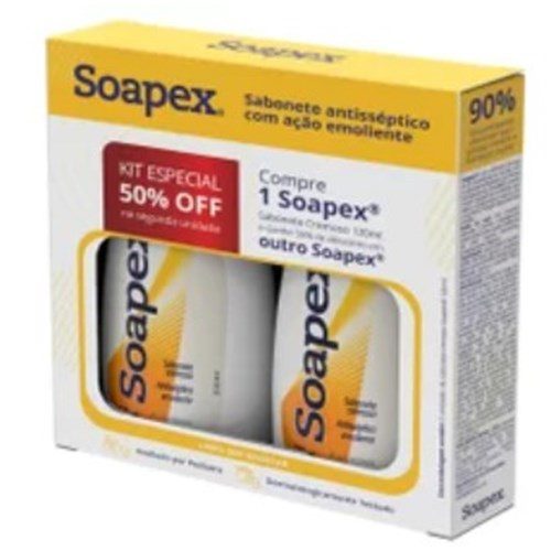 Kit Soapex Sab Liq 120Ml 50Desc 2Un