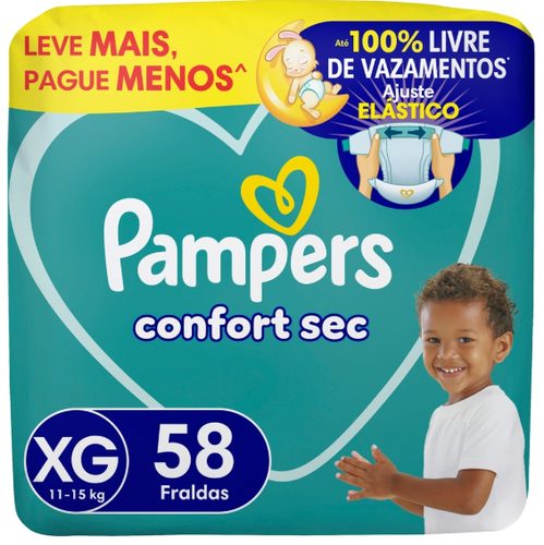 Fr Pampers Confortsec Bag Xg/58 Nova