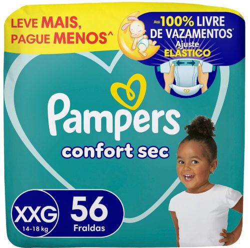 Fr Pampers Confortsec Bag Xxg/56 Nova
