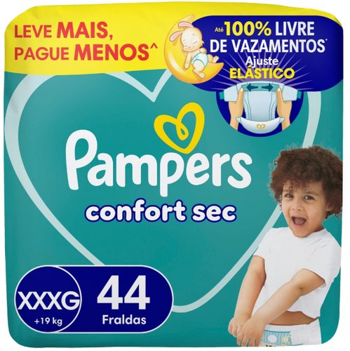 Fr Pampers Confortsec Lv+Pg- Xxxg/44 +19
