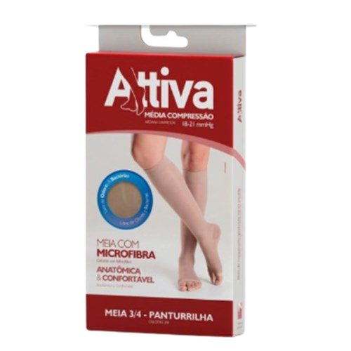 Panturrilha M Ponteira Aberta Fem Nat Escuro