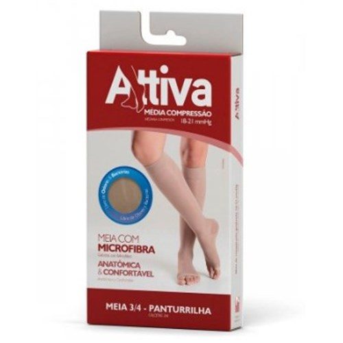 Panturrilha P Ponteira Fechada Fem Natural