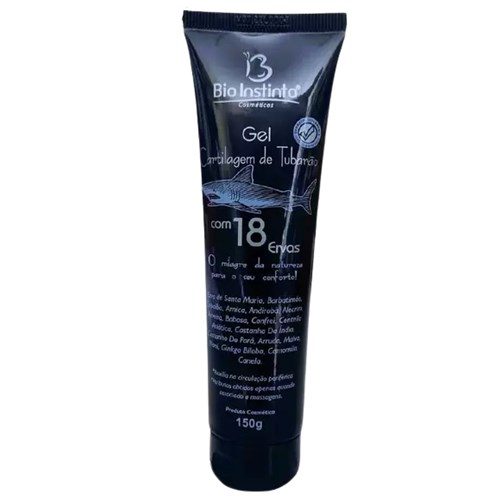 Gel Cartilagem De Tubarao C/18 Ervas 150G