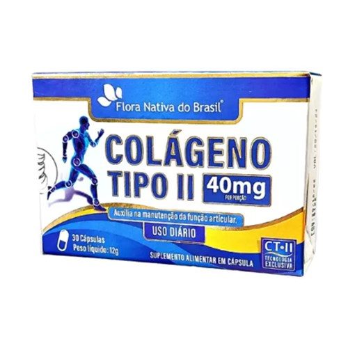 Colageno Tipoii 40Mg 30Caps Flora Nativa