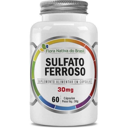 Sulfato Ferroso 500Mg 60Caps Flora Nativa