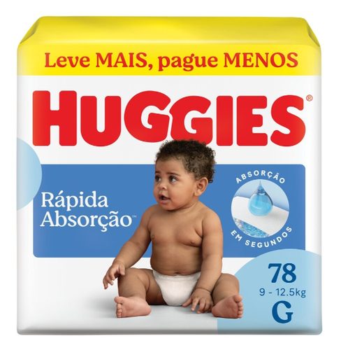Fr Huggies Rapida Absorcao Hiper G/78